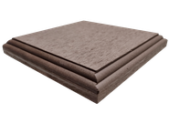 WPC kerítés oszlop kalap barna