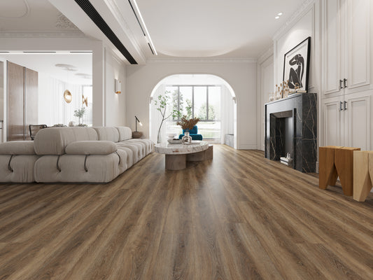 Castle dark OAK SPC padló alátéttel