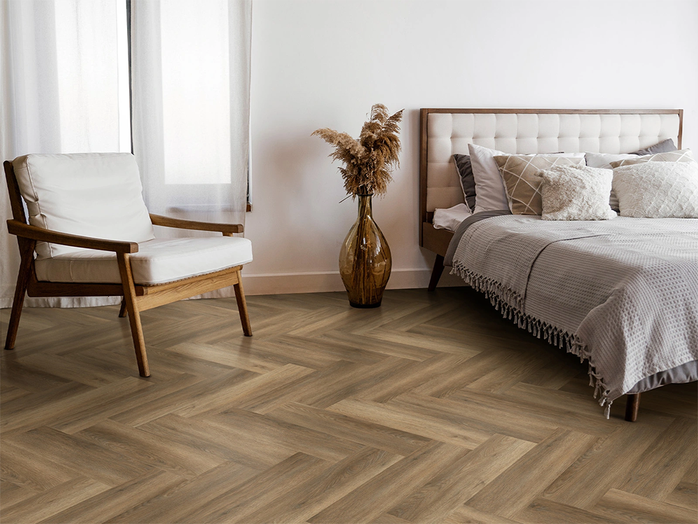 Eclat halszálka mintás SPC padló