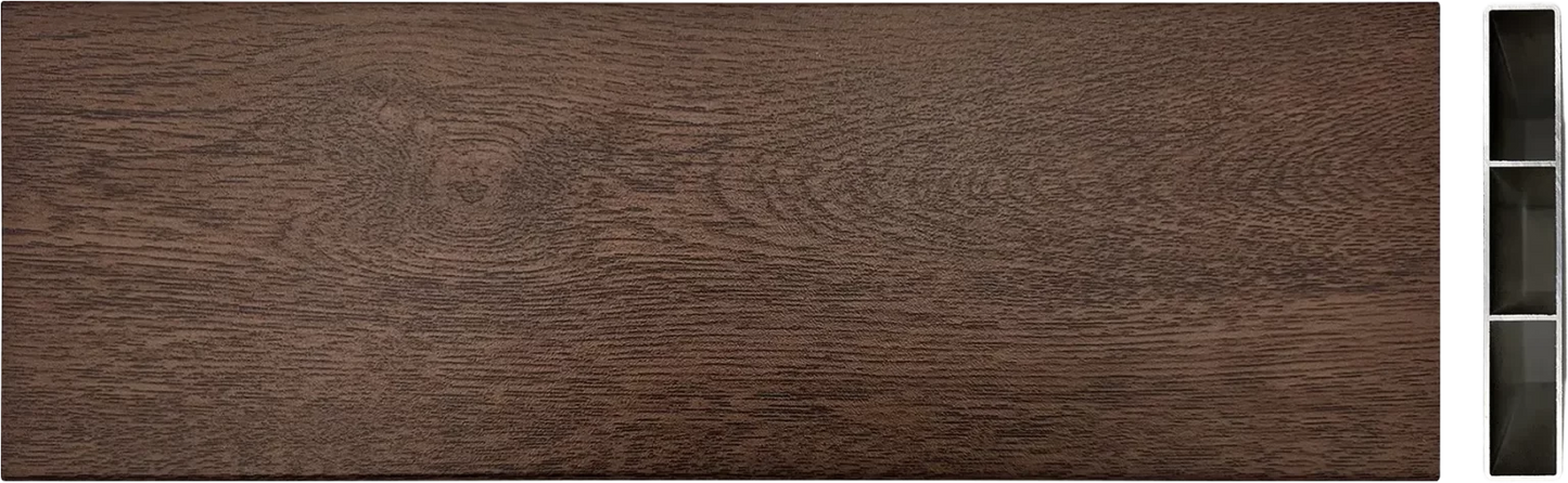 Famintás aluminium kerítés léc tölgy