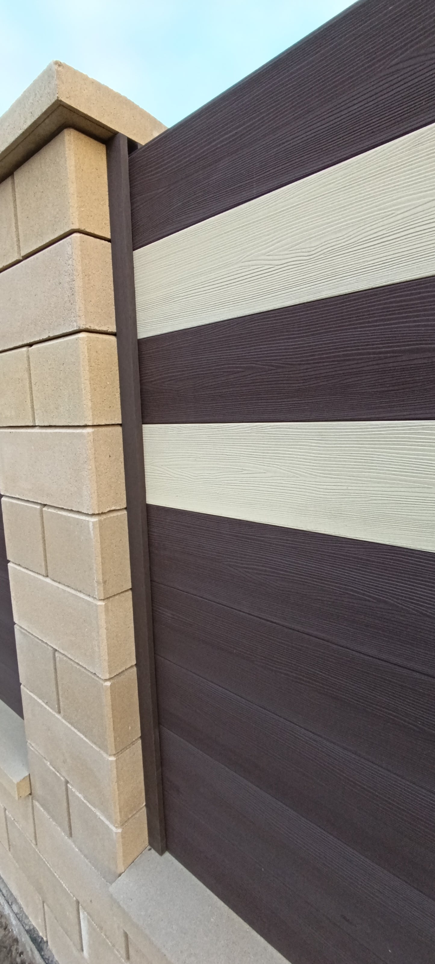 Separate Hybrid WPC kerítésléc krém