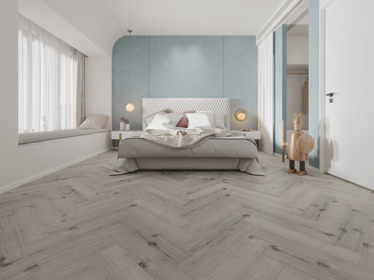 Smoked Grayson halszálka SPC padló alátéttel