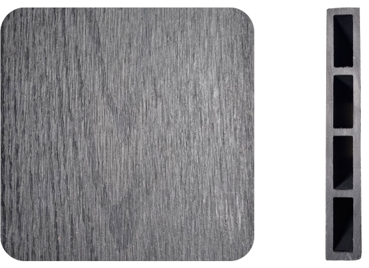 Faerezetes WPC kerítés antracit