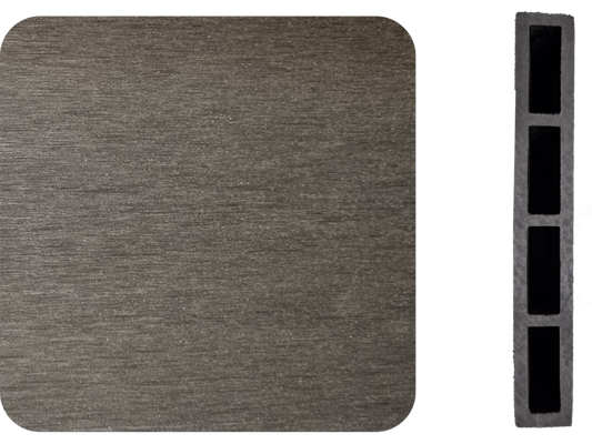 Szálcsiszolt WPC kerítés antracit