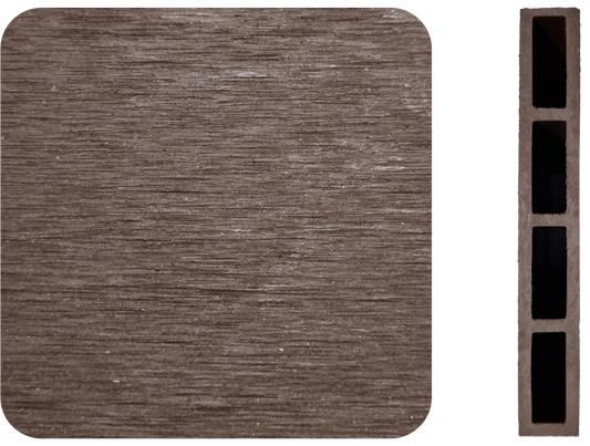 Szálcsiszolt WPC kerítés barna