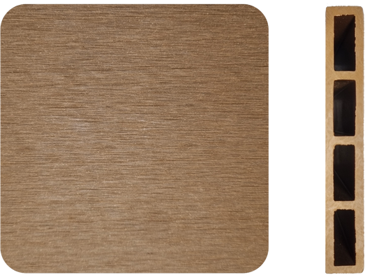 Szálcsiszolt WPC kerítés tölgy