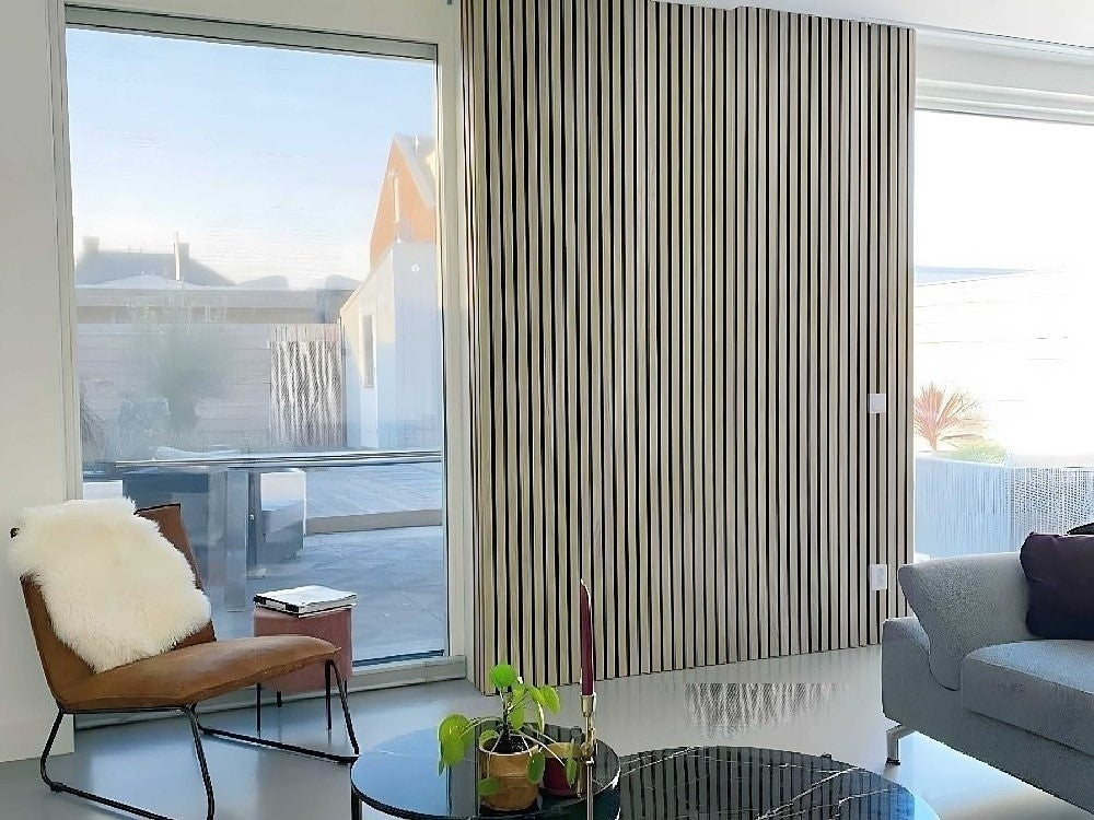 Akusztikus falpanel 1,66 m2 Holdfény tölgy 275x60,4cmx2,1 cm