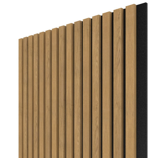 Akusztikus falpanel 1,66 m2 Rusztikus tölgy 275x60,4cmx2,1 cm