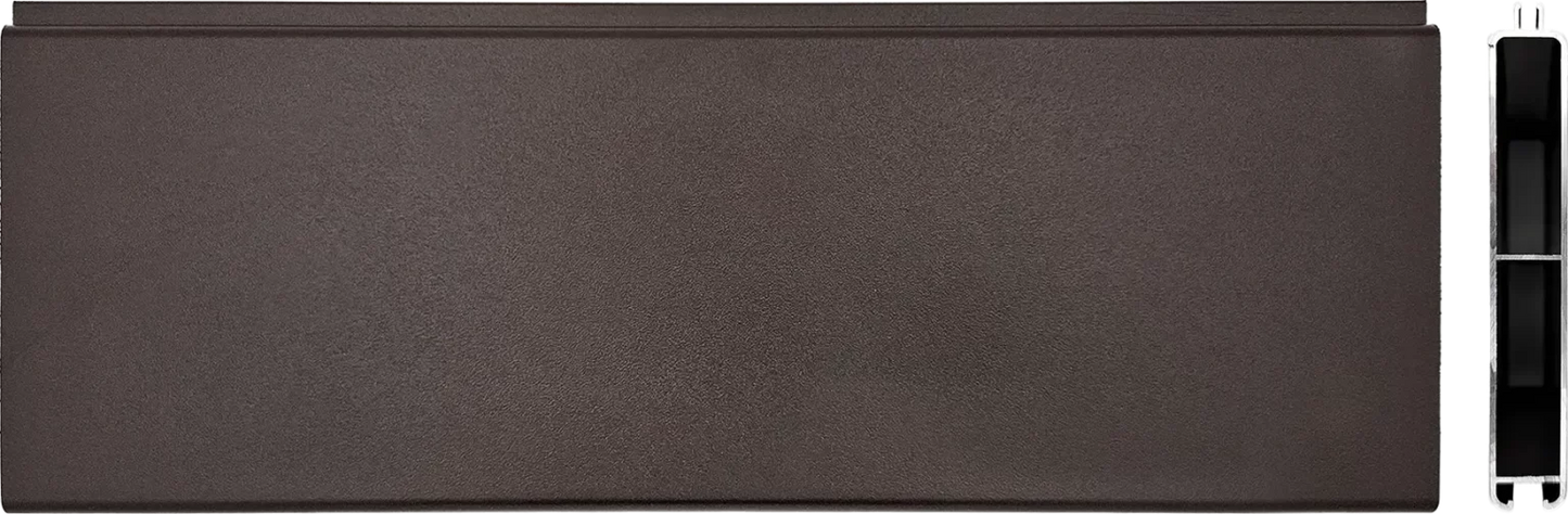 Zárt aluminium kerítés léc barna