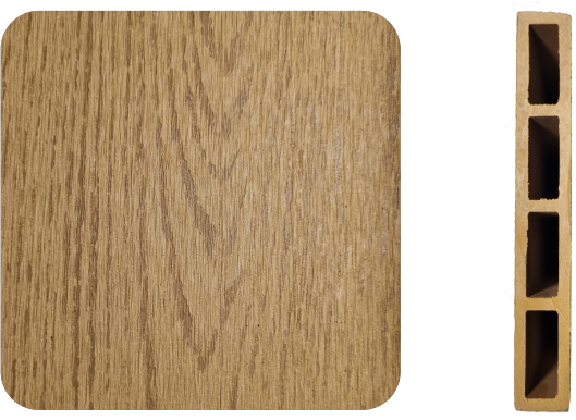 Faerezetes WPC kerítés tölgy